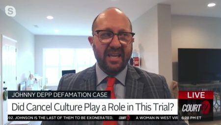 Lawrence Zimmerman on CourtTV Discussing Cancel Culture in the Johnny Depp/Amber Heard Trial